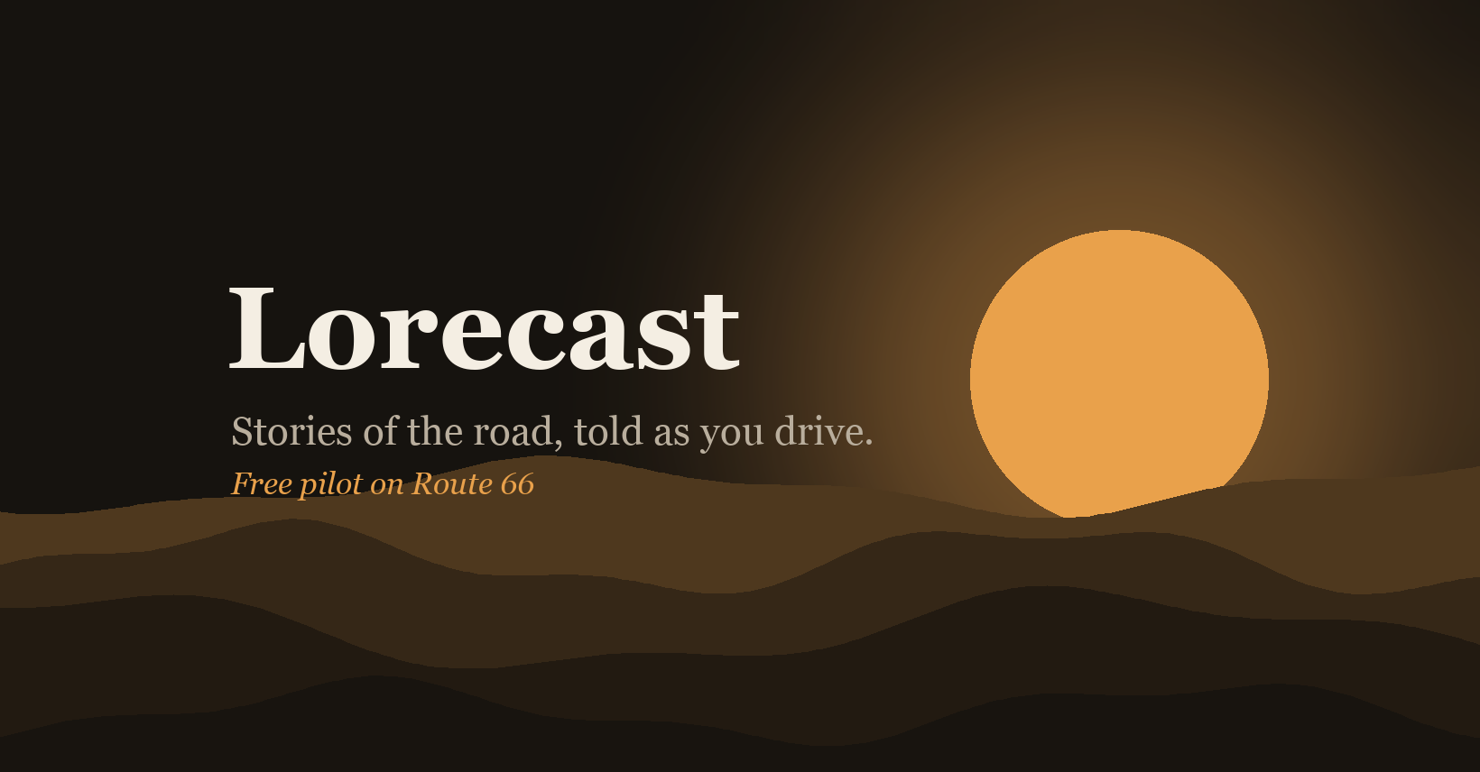 I built Lorecast: GPS audio stories for the places you drive past