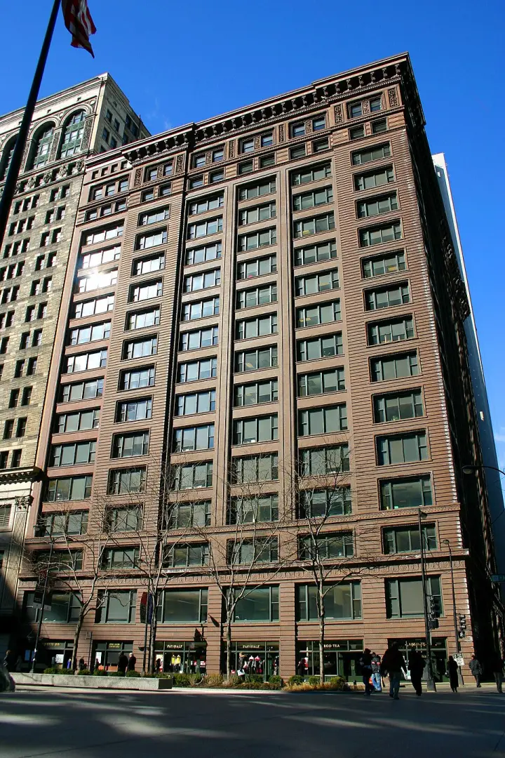 The Marquette Building in the Chicago Loop