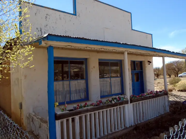 The Acoma Curio Shop building on Route 66 in San Fidel, now Gallery 66