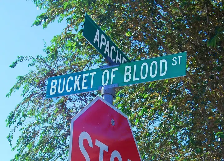 Bucket of Blood Street in Holbrook