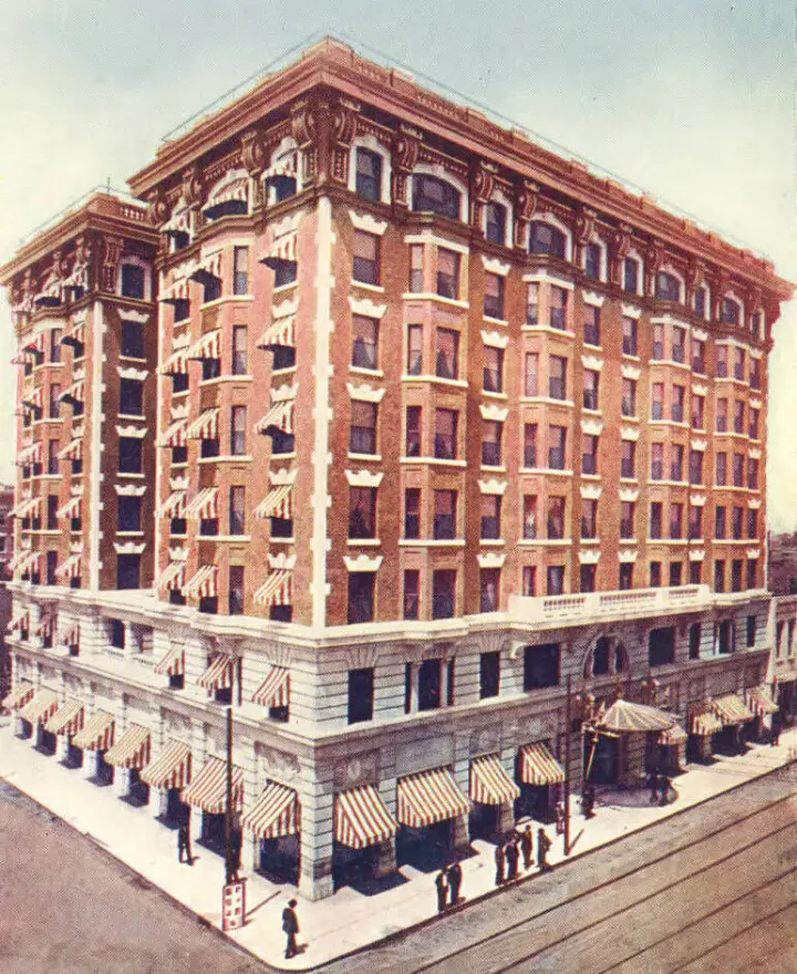 The Connor Hotel in Joplin around 1908