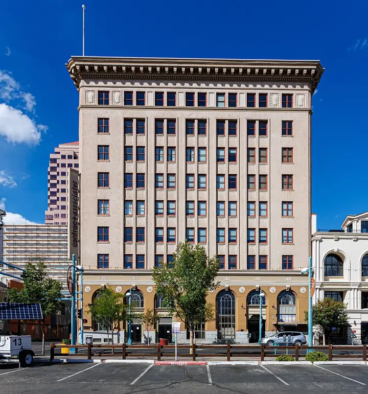 The First National Bank Building on Central Avenue in downtown Albuquerque