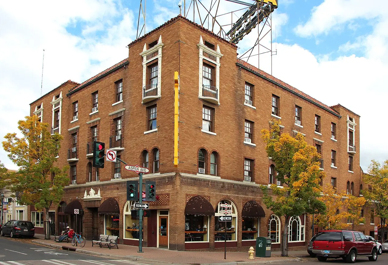 The Hotel Monte Vista on North San Francisco Street in downtown Flagstaff