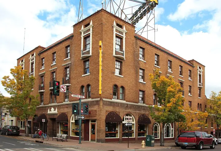 The Hotel Monte Vista on North San Francisco Street in downtown Flagstaff