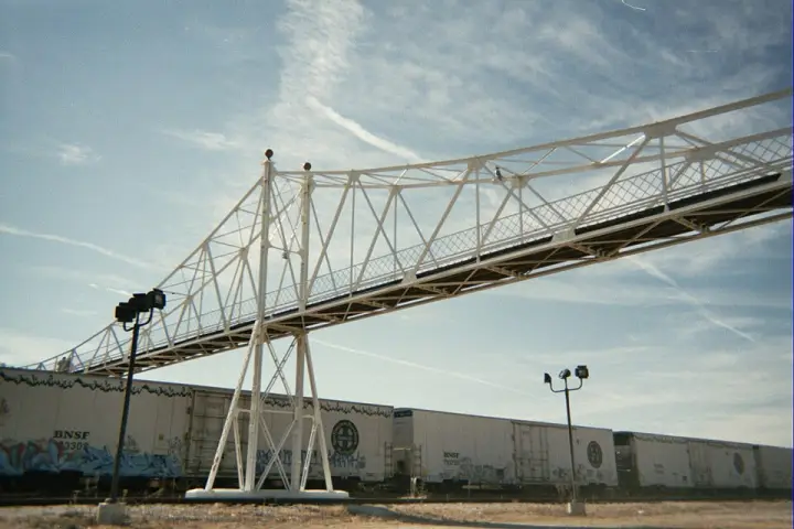 The Jefferson Avenue Footbridge over the rail yards in Springfield
