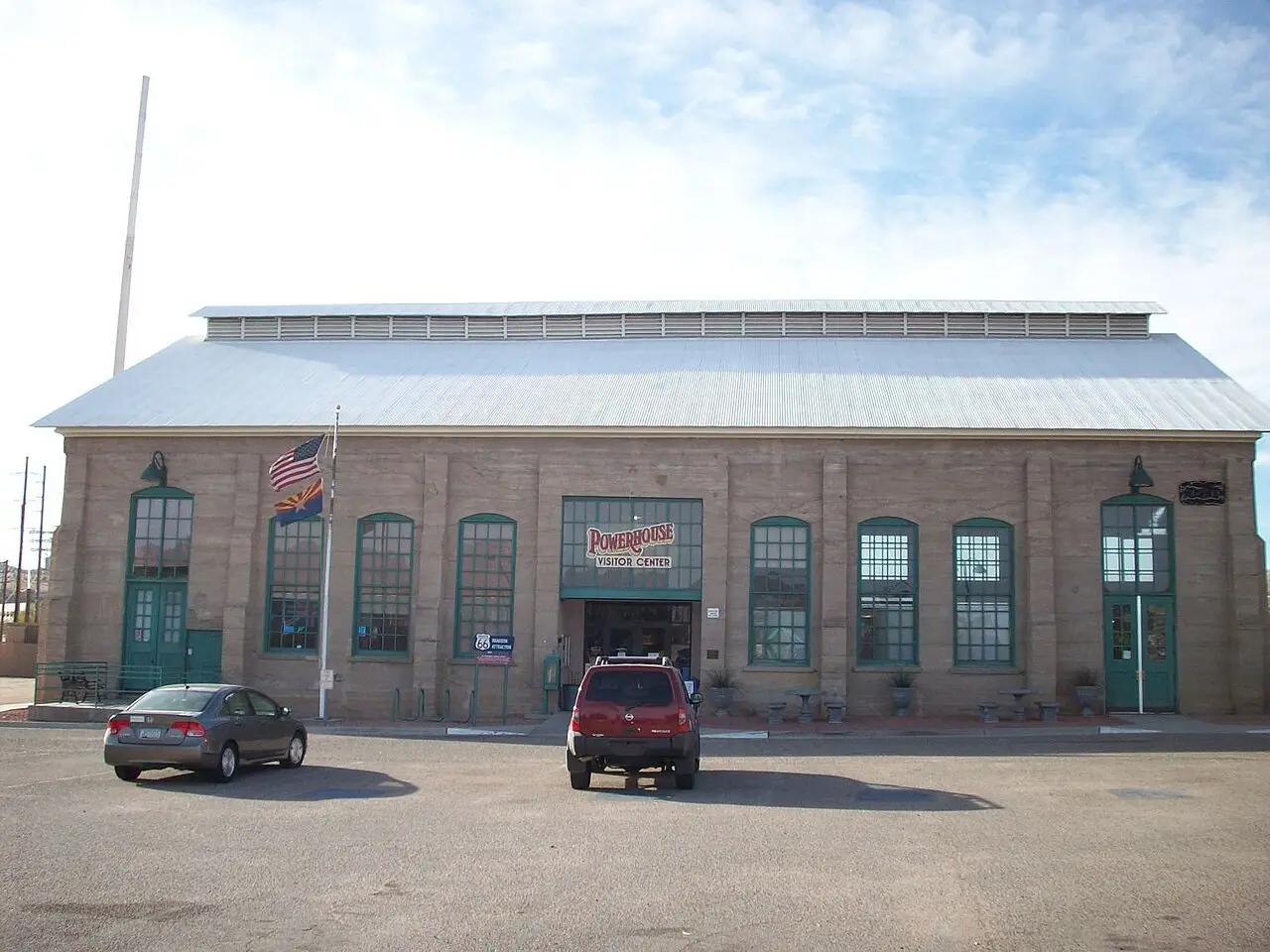 The former Desert Power & Water Co. plant, now the Powerhouse Visitor Center, in Kingman
