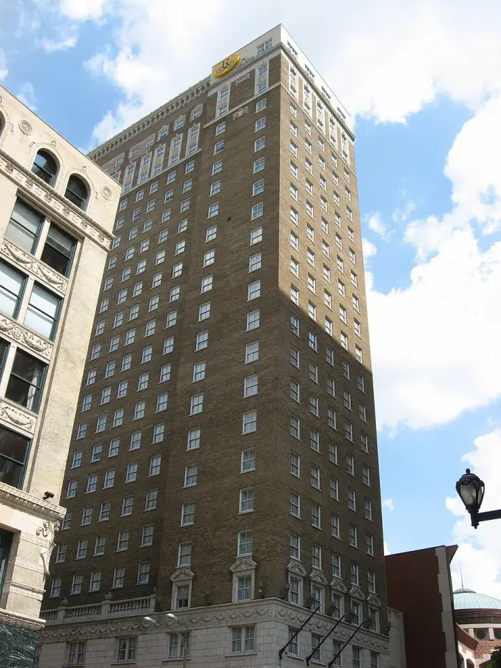 The 25-story Lennox Hotel in downtown St. Louis