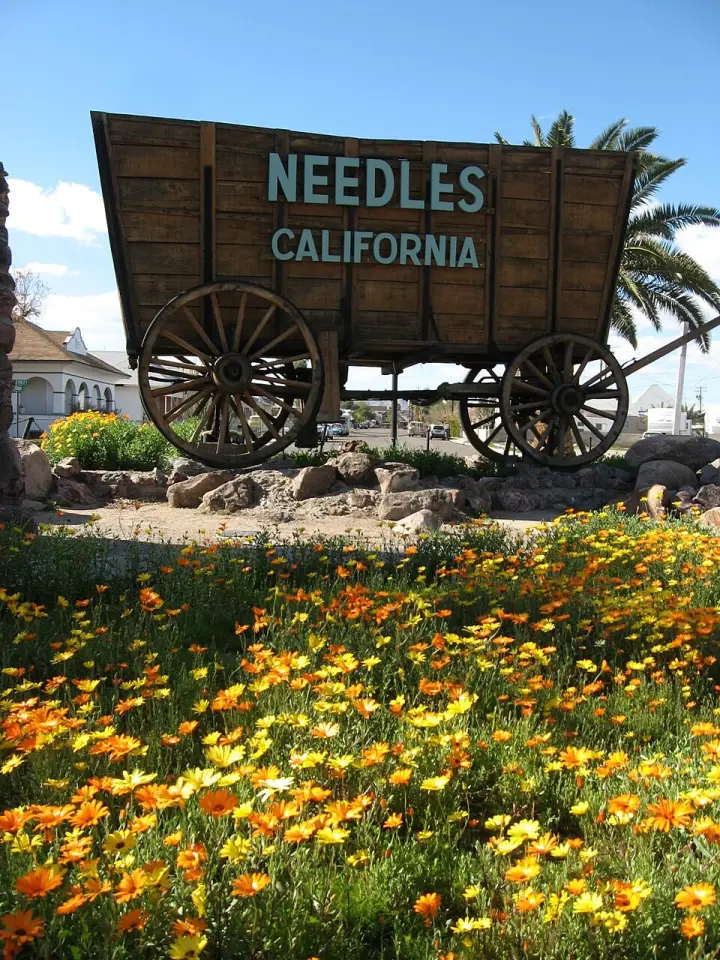 The Needles city sign