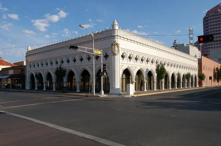 The white terra cotta facade of the Occidental Life Building