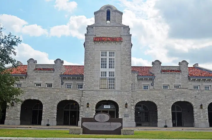 Oklahoma City Union Station, a Spanish Mission Revival depot