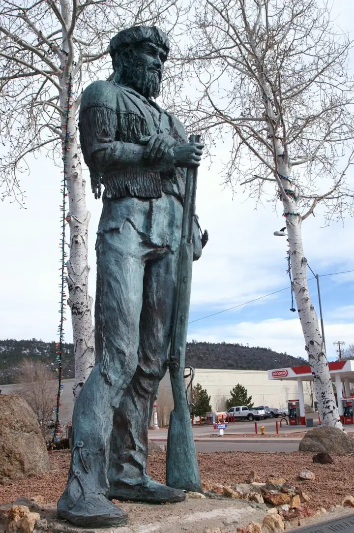 Statue of Old Bill Williams in Williams, Arizona