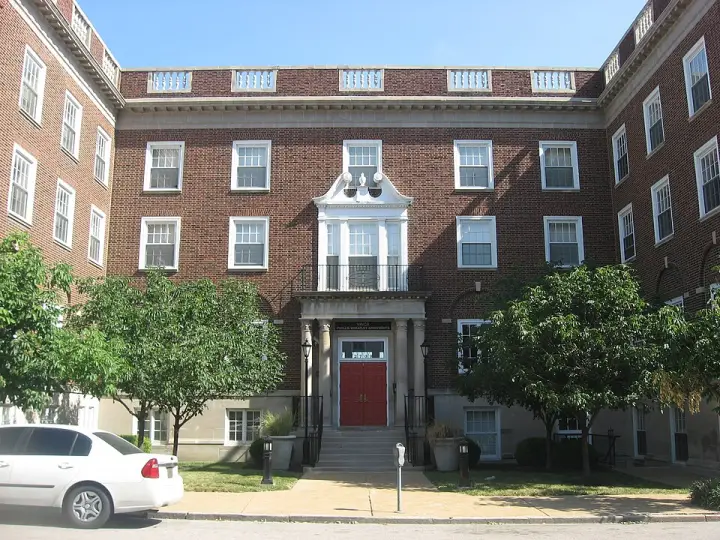 Entrance of the Phillis Wheatley YWCA building in St. Louis
