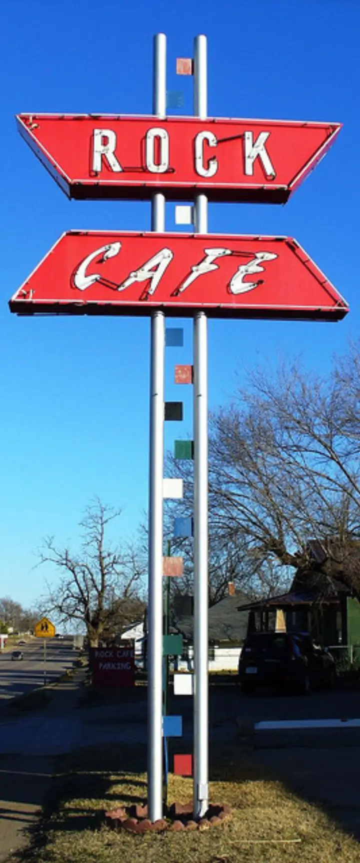 The sandstone Rock Café on Route 66 in Stroud, Oklahoma